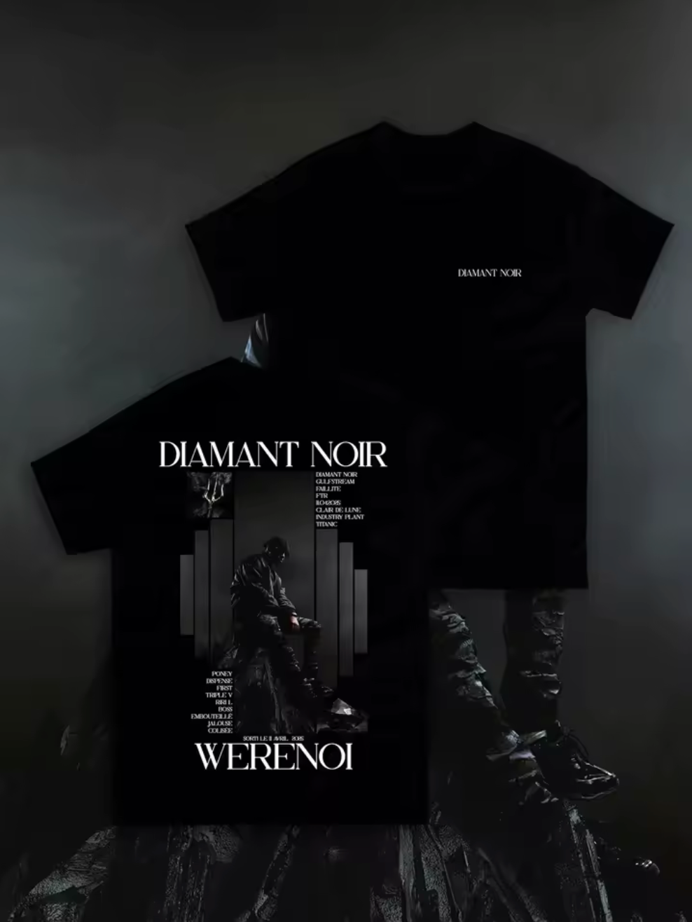 T-Shirt "Diamant Noir"
